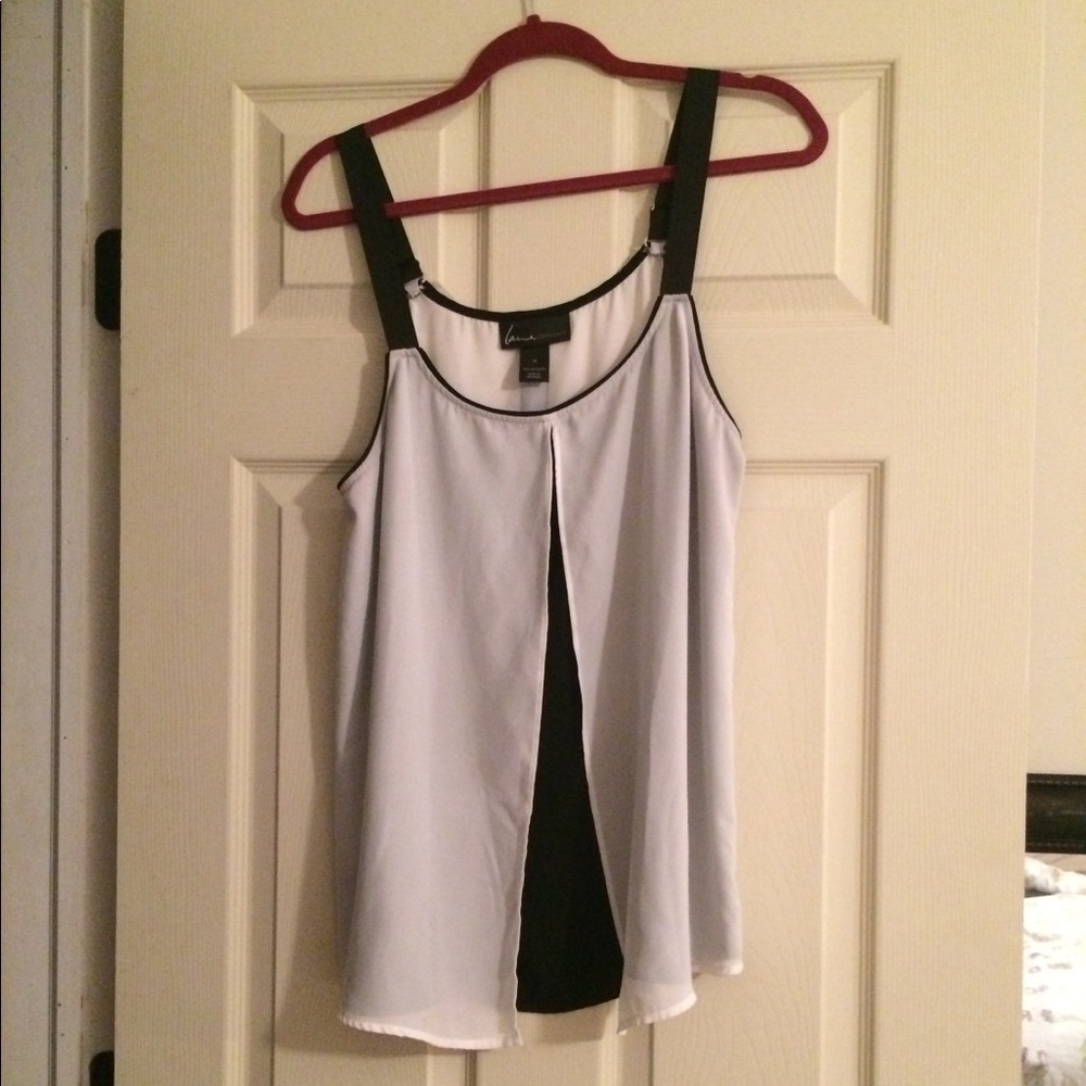 Lane Bryant blk/white tank -14